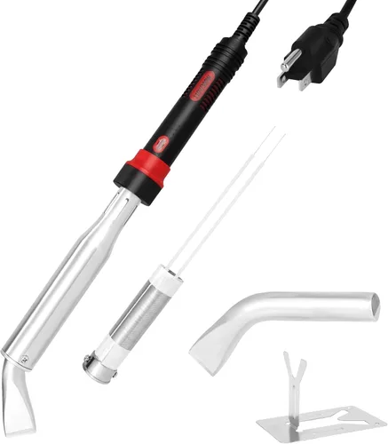 Vista 7 de Juego de soldadura, 80W-300W calefacción externa con cabezal de soldador reemplazable, soporte simple, soldador industrial de alta potencia DIY