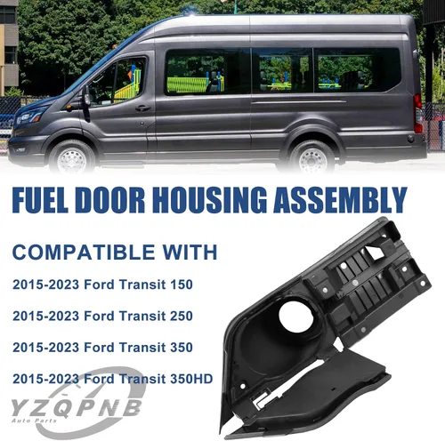 Vista 2 de Bolsillo para puerta de llenado de combustible para Ford Transit Van 150 250 350 15-23 CK4Z-5427936-A,CK4Z-5427936-J,CK4Z-61405A26-B, con cubierta