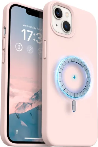 Vista 10 de Compatible con iPhone 13, funda de silicona para teléfono con forro de microfibra delgado a prueba de golpes, suave antiarañazos, 6.1 pulgadas