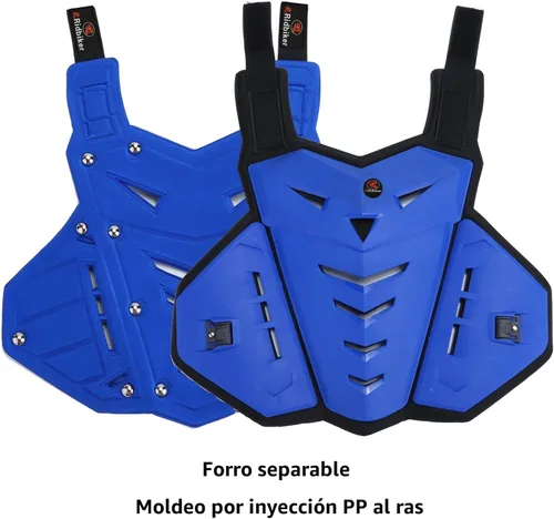 Vista 6 de Chaleco de Armadura Corporal para Motocicleta Equipo de Dirt Bike, Protector de Pecho Equipo de Motocross Protector de Pecho y Espalda