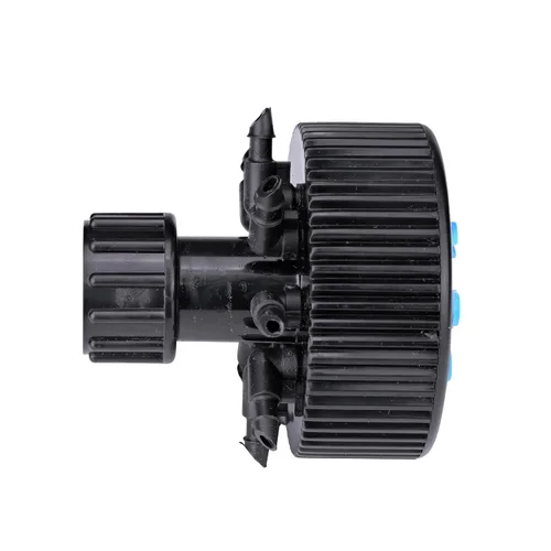 Vista 5 de Raindrip 13800UB, burbujeador ajustable de ocho salidas Hydro-Port, emisores de riego por goteo para sistemas de jardinería de riego por goteo