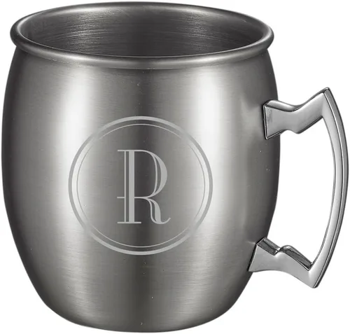 Vista 8 de Visol Kremlin Moscow Mule - Taza de 20 onzas con grabado personalizado de inicial (níquel)