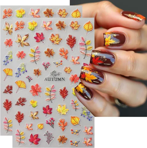 Vista 59 de 8 hojas de calcomanías de arte de uñas de conejo de Pascua, 3D, autoadhesivas, accesorios de arte de uñas, caricaturas, conejos, animales Colorido -1