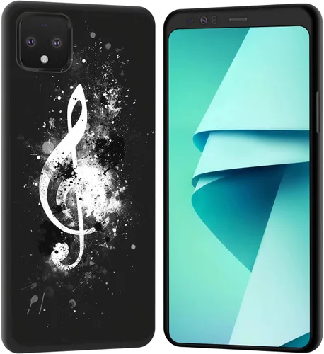 Vista 180 de Funda para Pixel 4 XL, funda de goma de silicona suave a prueba de golpes, funda protectora de cuerpo completo para Google Pixel 4 XL, ciervo
