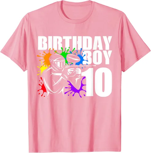 Vista 48 de Camiseta de 10 años de antigüedad, fiesta de cumpleaños para niños, Negro, S