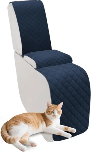 Vista 47 de Fundas para sofá modular reclinable, de terciopelo en forma de L, funda de consola central para perros y mascotas, lavable antideslizante, 1 funda