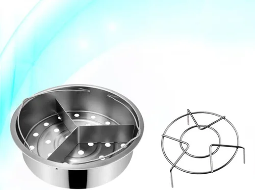 Vista 9 de Steamer Basket Rack Set, 21cm Stainless Steel Pressure Cooker Insert
