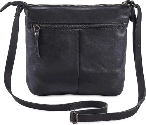 Vista 5 de Bolso cruzado de cuero real para mujer, bolso cruzado de viaje, bolso de hombro, pequeño bolsillo vintage
