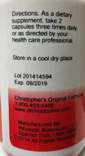 Vista 4 de Christopher's Original Formulas Fórmula de transición hepática – Suave limpieza de hígado a base de hierbas, 450 mg, 100 cápsulas vegetarianas