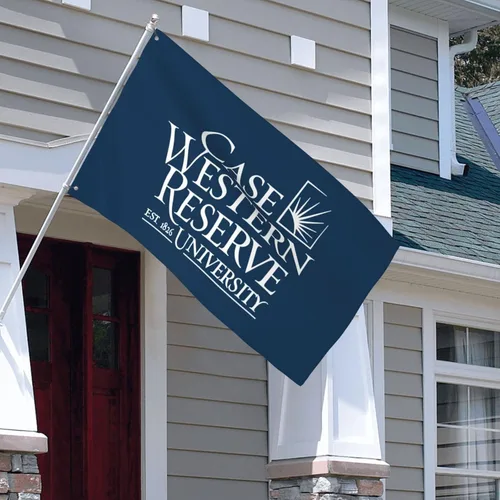 Vista 8 de Case Western Reserve University - Bandera decorativa para exteriores, de 3 x 5 pies, bandera de jardín, bandera individual para exteriores