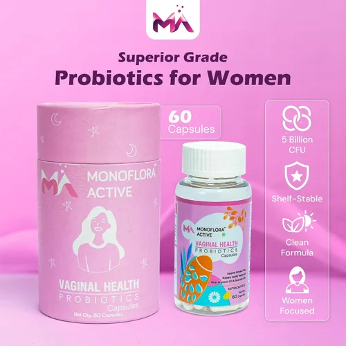 Vista 2 de Probióticos para mujeres, cápsulas probióticas vaginales con Lactobacillus y prebióticos que apoyan el equilibrio del pH vaginal, flora saludable