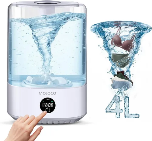 Vista 10 de MOJOCO Mini lavadora – Lavadora portátil pequeña de 3 litros con 3 modos de lavado para ropa interior, calcetines y ropa de bebé – Mini lavadora