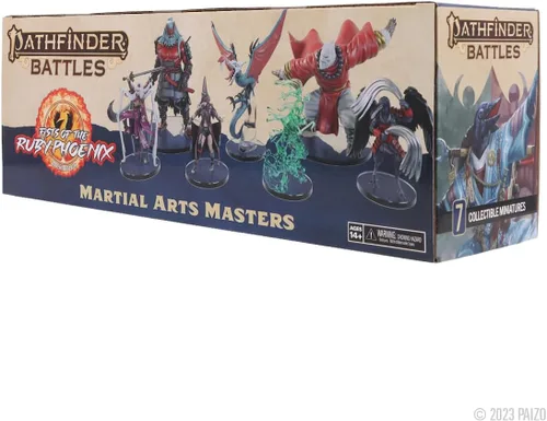 Vista 3 de WizKids Pathfinder Battles: Fists of The Ruby Phoenix - Juego de cajas de maestros de artes marciales