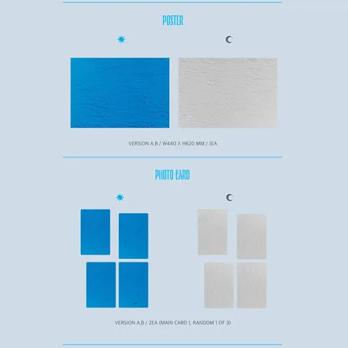 Vista 4 de Kang Daniel 1er mini álbum cian (incluido el beneficio de preventa (póster, tarjeta fotográfica), una tarjeta de fotos acrílica al azar)