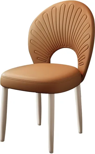 Vista 33 de JKGHK Dining Chairs, Leather Kitchen Chairs, Upholstered Armless Dining Room Chair, Accent Living Room Side Chair with High Backrest, for Cafe Black