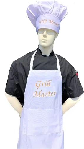 Vista 12 de CHEFSKIN Hermoso delantal de chef Grill Master Chef Regalo profesional