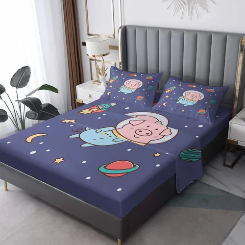 Vista 9 de Fox Sheets tamaño individual – Sábanas de cama de animales para niños, microfibra suave, bolsillo profundo, sábanas y fundas de almohada estampadas
