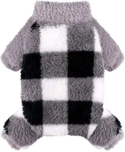 Vista 18 de Suéteres para perros pequeños para invierno, pijamas de perro de tamaño pequeño para niños y niñas, ropa de forro polar para mascotas, atuendo