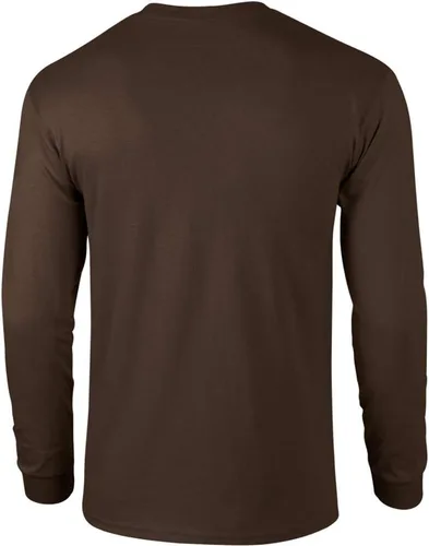 Vista 2 de Camiseta Gildan de manga larga, de algodón, con cuello redondo, para hombre