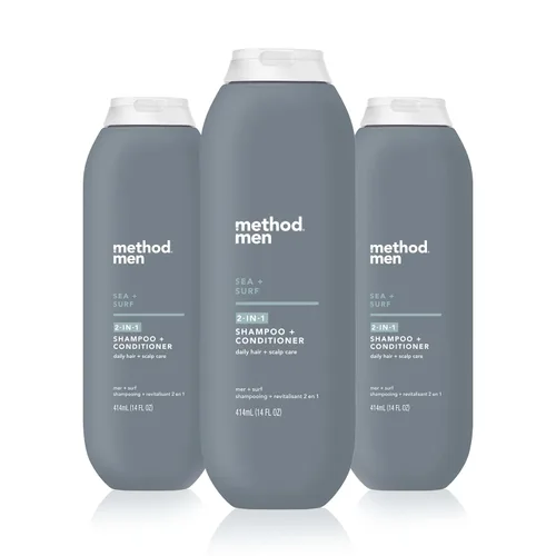 Vista 17 de Method Champú 2 en 1 para hombre + acondicionador, cedro + ciprés, 14 onzas.