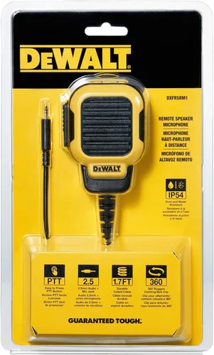 Vista 6 de DEWALT Micrófono de altavoz remoto DXFRSRM1 para DXFRS300 y DXFRS800