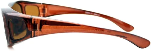 Vista 3 de 2Par de colocar sobre anteojos de sol Para MujeresWear con anteojos graduadas, tamaño extra small en rosa, púrpura, rojo, café, azul y azul