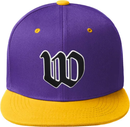 Vista 115 de Daxton Gorra clásica con visera de billete plano con letras del alfabeto inglés antiguo de la A a la Z