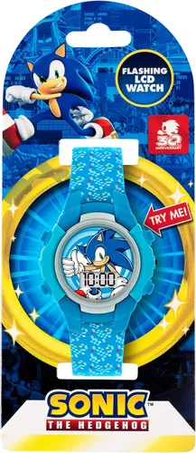 Vista 3 de Sonic Reloj de cuarzo digital para niño con correa de silicona SNC4036, Azul, Moderno