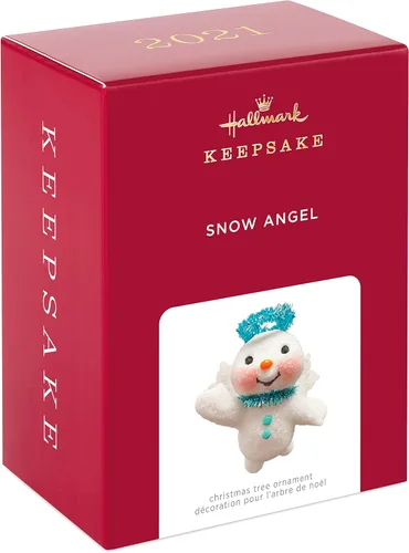 Vista 3 de Hallmark Keepsake Adorno de Navidad 2021, ángel de nieve