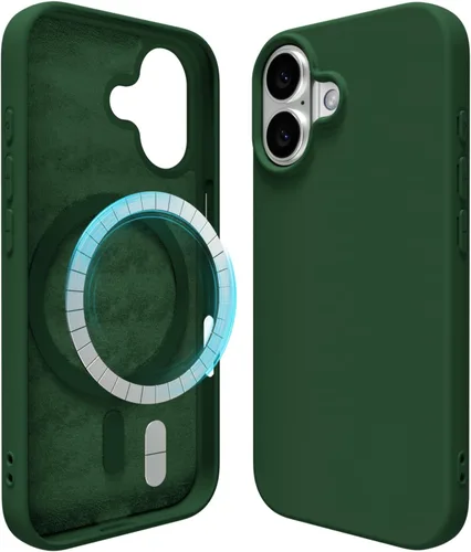 Vista 148 de oakxco Funda de silicona para iPhone 12 Pro Max, magnética, compatible con carga inalámbrica Magsafe, cubierta protectora de goma suave y delgada