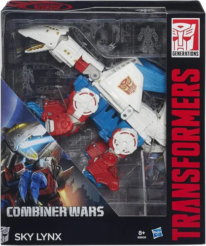 Vista 2 de Figura Sky Lynx de la línea Transformers: Generations, Combiner Wars, clase Voyager
