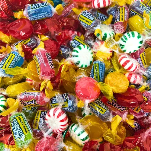 Vista 25 de Fruit Starlight - Discos de caramelo, manzana, fresa, limón, naranja, 3 libras a granel