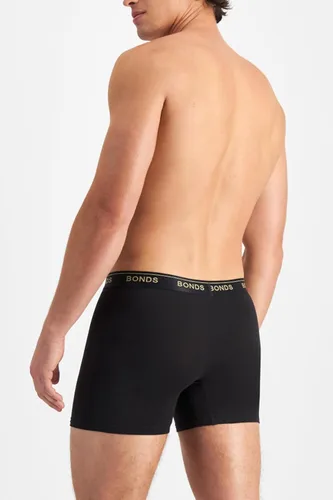 Vista 4 de Bonds Calzoncillos tipo bóxer Guyfront de longitud media en algodón para hombre, paquete de 3