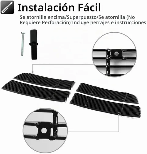 Vista 5 de Billet Grille Chrome Grill Insert Combo para Dodge Ram 2500/3500 2010-2012