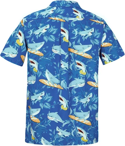 Vista 22 de Camisa hawaiana para hombre, con estampado floral, cómoda, con botones, casual, manga corta, ropa de playa para hombre
