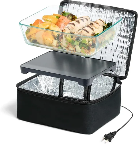 Vista 13 de HOTLOGIC Mini lonchera térmica, calentador eléctrico portátil de alimentos para hombres y mujeres, ideal para el trabajo, la oficina