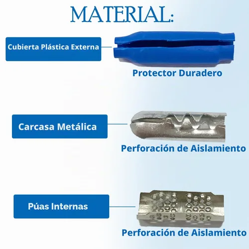 Vista 3 de 100 piezas de conectores B azules con relleno de silicona tipo gel húmedo para cables de alarma telefónica, conectores tipo B, empalmes de tipo