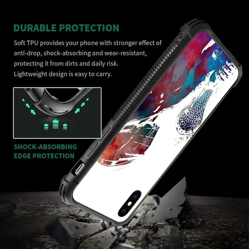 Vista 115 de Compatible con funda para iPhone 6 Plus/6s Plus,Bite Your Teeth Diseño de patrón asombroso, funda trasera dura de PC anti-arañazos y a prueba