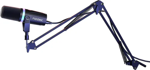 Vista 7 de Micufuns Vocal Dynamic Microphone, XLR/USB Podcast Recording PC Microphone,Studio Metal Mic with Mute, Headphone Jack, Monitoring Volume