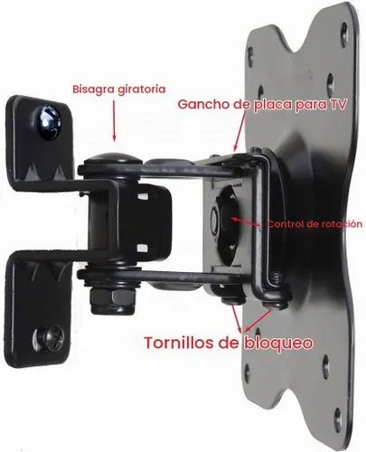 Vista 2 de VideoSecu ML411B Soporte de pared para TV LCD LED de 19 a 42 pulgadas (máx. 44 libras, VESA 100/75) negro 1FF