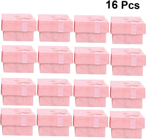 Vista 5 de Holibanna 32 piezas de collar caja de almacenamiento de anillo organizador de regalo de joyería cuadrado caja de joyería pequeña caja de pulsera
