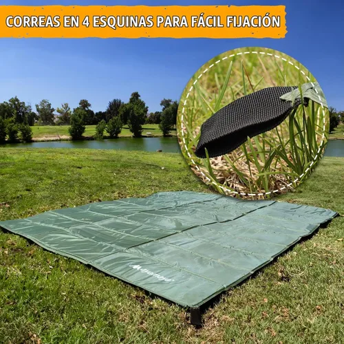 Vista 5 de Foam Sleeping Pad for Camping - AYAMAYA Foldable Camping Mattress for 1/2/3/4/5/6 Person, Extra Thick Waterproof Tent Footprint Inner Camping Mat