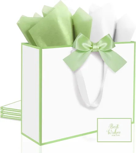 Vista 34 de Ethhqu Bolsas de regalo grandes con asas