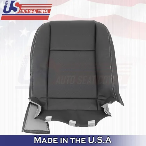 Vista 7 de U.S.AutoSeatCover 2011 2012 2013 Compatible con Dodge Charger Driver Passenger Bottom Fundas de asiento de cuero BLK