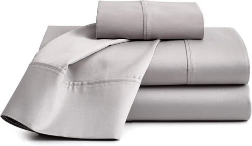 Vista 11 de Sábanas de cama 100% algodón orgánico de bolsillo extra profundo, tamaño individual, color burdeos, sábanas orgánicas de 1000 hilos, sábanas