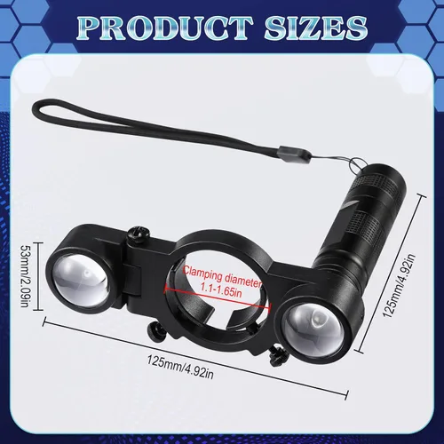 Vista 4 de Geelin Pistola de pintura automotriz, sistema de iluminación con pistola de pulverización de luz con película elástica de 1.97 pulgadas x 656 pies