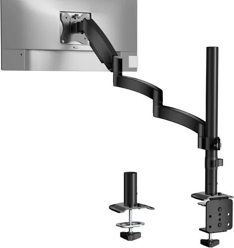 Vista 20 de WALI - Soporte de escritorio para monitor dual para pantallas de 17-32 pulgadas, brazos de monitor dual para 2 monitores, soporta hasta 19.8 lbs