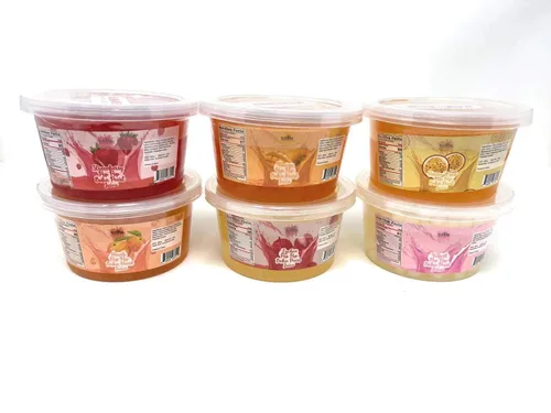 Vista 2 de Fusion Select 6 Sabores Variados Perlas Explosivas de Boba - Acompañamiento de Té de Frutas, Bocadillo Frutal