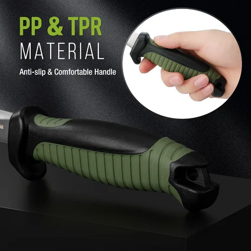 Vista 5 de Mossy Oak Juego de cuchillos de filete de pesca de 3 piezas con funda protectora, cuchillos de filete de acero inoxidable con mango antideslizante