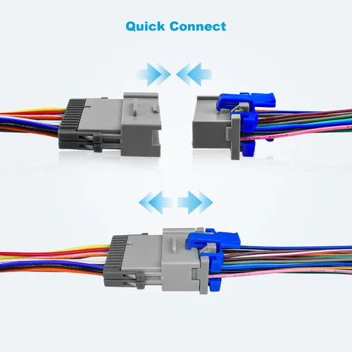 Vista 3 de TIKSCIENCE Arnés de cableado de radio macho y hembra adaptador para GM Chevy Silverado GMC Buick 2003 2004 2005 2006 2007 Kit de enchufe de cable